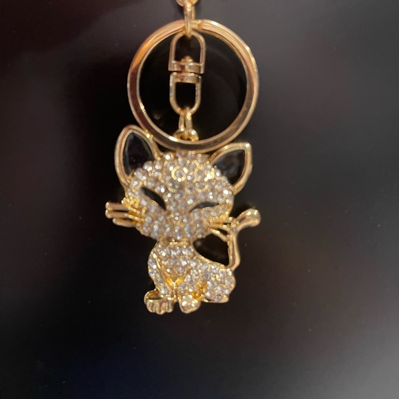 BAG CHARM  Cat black & white - Picture 5 of 7